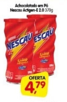 Cercadão Achocolatado em po Nescau Actigen-E 2.0 370g oferta