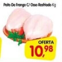 Cercadão Peito de Frango c/ Osso Resfriado 1kg oferta