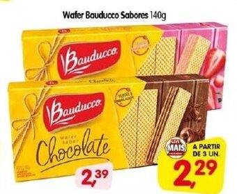 Cercadão Wafer Bauducco sabores 140g oferta