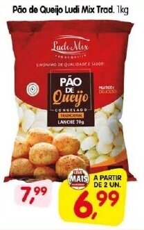 Cercadão Pao de Queijo Ludi Mix Trad. 1kg oferta