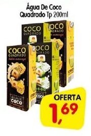 Agua de Coco Quadrado tp 200ml