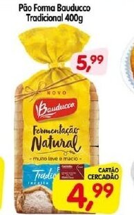 Cercadão Pao Forma Bauducco Tradicional 400g oferta