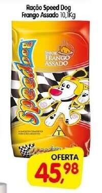 Cercadão Racao Speed Dog Frango Assado 10.1kg oferta