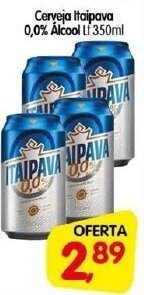 Cercadão Cerveja Itaipava 0% Alcool lata 350ml oferta