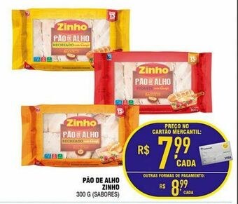 Pão de alho zinho 300g