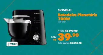 MONDIAL Batedeira Planetária 700W