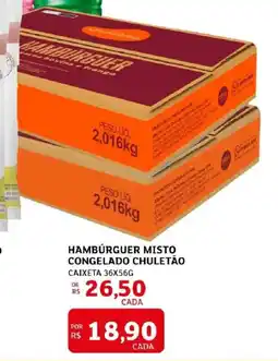 Assaí Atacadista Hamburguer misto congelado chuletão oferta