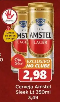 São Judas Tadeu Cerveja Amstel Sleek Lt oferta