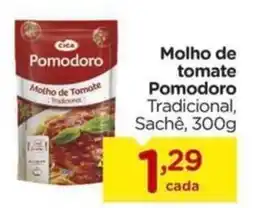 Carrefour Molho de tomate Pomodoro Tradicional, Sachê, oferta