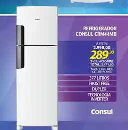 Lojas Cem Refrigerador consul crm44mb oferta