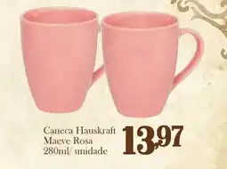 Confiança Supermercados Caneca Hauskraft Maeve Rosa oferta