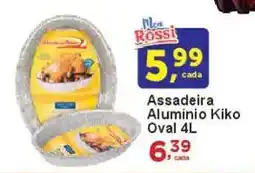 Rossi Supermercado Assadeira. Alumínio Kiko Oval oferta