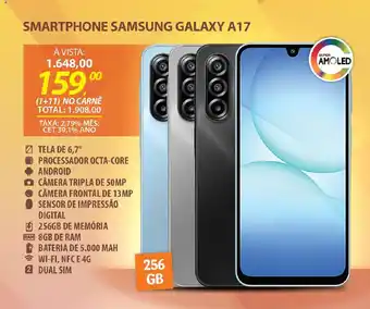 Lojas Cem Smartphone samsung galaxy a17 oferta