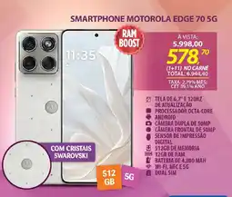 Lojas Cem Smartphone motorola edge 70 5g oferta