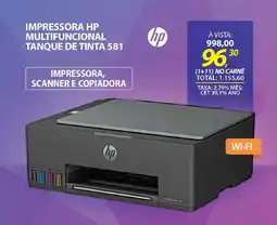 Lojas Cem Impressora hp multifuncional tanque de tinta 581 oferta