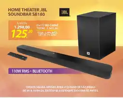 Lojas Cem Home theater jbl soundbar sb180 oferta