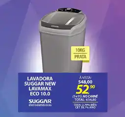 Lojas Cem Lavadora suggar new lavamax eco 10.0 oferta