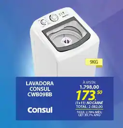 Lojas Cem Lavadora consul cwb09bb oferta