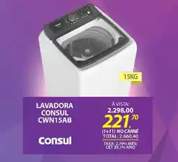 Lojas Cem Lavadora consul cwn15ab oferta