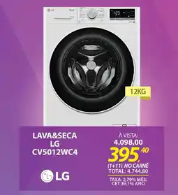Lojas Cem Lava&seca lg CV5012WC4 oferta