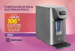 Lojas Cem Purificador de água electrolux pc01x oferta