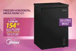 Lojas Cem Freezer horizontal midea mdrc151 oferta