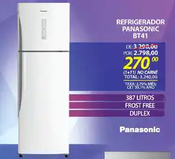 Lojas Cem Refrigerador panasonic bt41 oferta