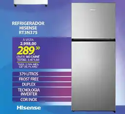 Lojas Cem Refrigerador hisense rt3n375 oferta