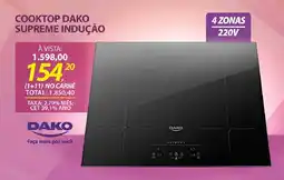 Lojas Cem Cooktop dako supreme indução oferta
