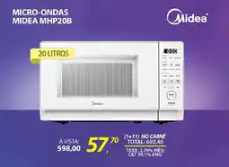 Lojas Cem Micro-ondas midea mhp20b oferta
