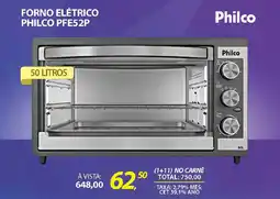 Lojas Cem Forno elétrico philco pfe52p oferta