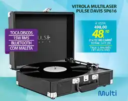 Lojas Cem Vitrola multilaser pulse davis sp616 oferta