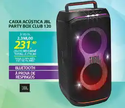 Lojas Cem Caixa acústica jbl party box club 120 oferta