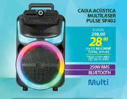 Lojas Cem Caixa acústica multilaser pulse sp402 oferta