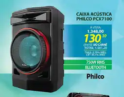 Lojas Cem Caixa acústica philco pcx7100 oferta
