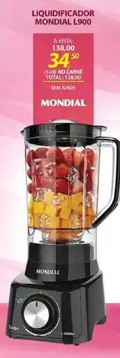 Lojas Cem Liquidificador mondial l900 oferta