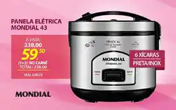 Lojas Cem Panela elétrica mondial 43 oferta