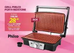 Lojas Cem Grill philco pgr19 redstone oferta