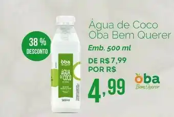 Oba Hortifruti Agua De Coco Oba Bem Querer 38% Desconto oferta