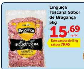 Roldão Linguiça Toscana Sabor De Bragança oferta