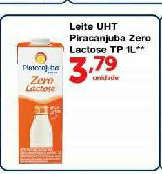 Roldão Leite Uht Piracanjuba Zero Lactose Tp 1l oferta
