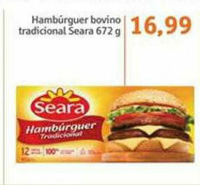 Sonda Hambúrguer Bovino Tradicional Seara oferta