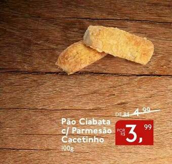 Perini Pão Ciabata C Parmesão Cacetinho oferta