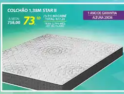 Lojas Cem Colchão 1,38m star II oferta