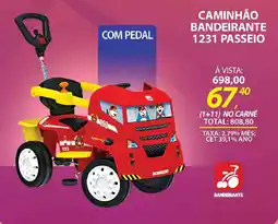 Lojas Cem Caminhão bandeirante 1231 passeio oferta