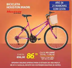 Lojas Cem Bicicleta houston maori oferta