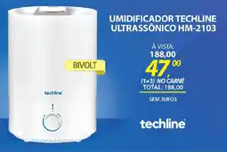 Lojas Cem Umidificador techline ultrassônico hm-2103 oferta