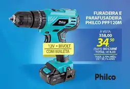 Lojas Cem Furadeira e parafusadeira philco ppf120m oferta