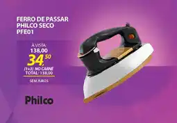 Lojas Cem Ferro de passar philco seco pfe01 oferta