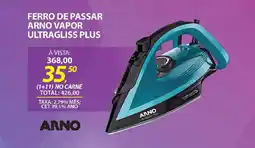 Lojas Cem Ferro de passar arno vapor ultragliss plus oferta